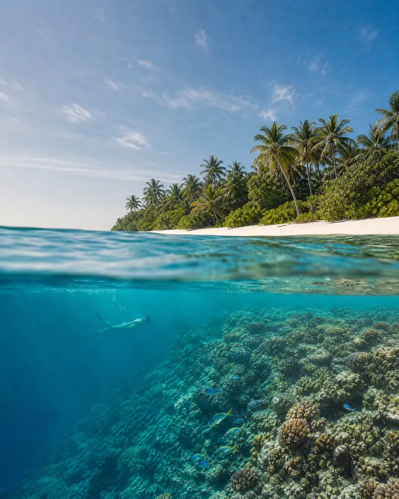 House reefs in the Maldives
