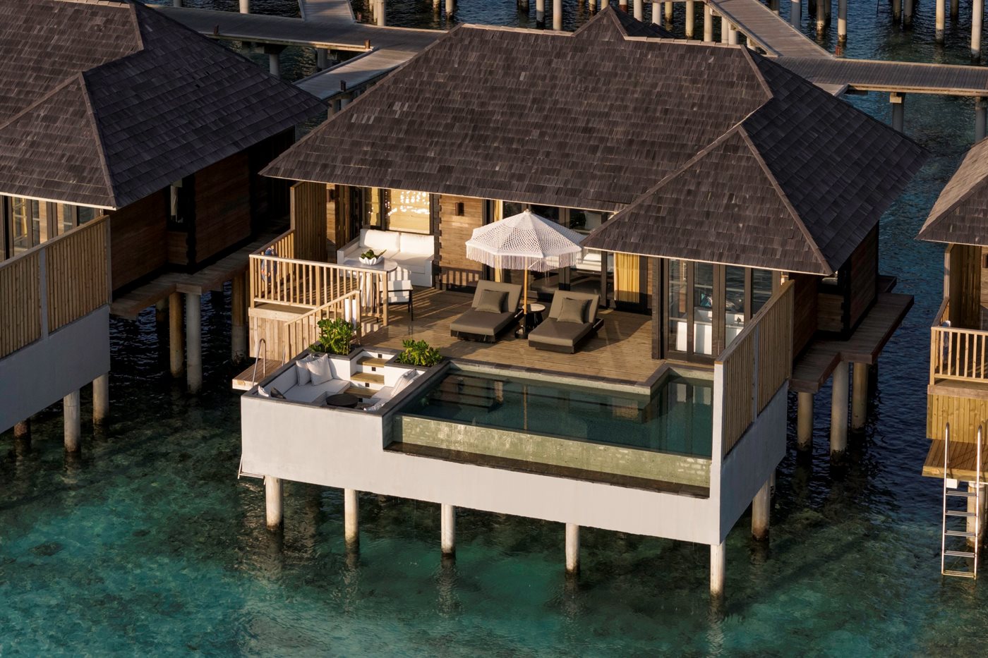 Overwater villa with private pool at Sun Siyam Iru Fushi